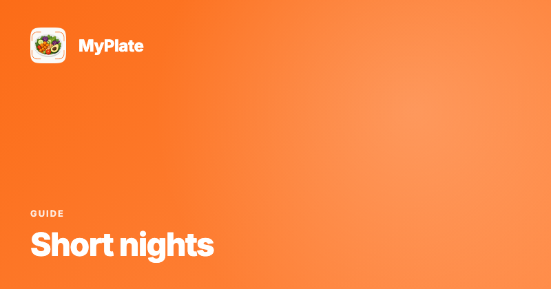 Sleep and Calorie Tracking: What a Short Night Does to Your Deficit